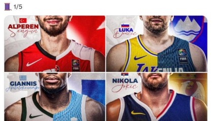 顶级盛宴！FIBA超炫海报宣传欧锦赛：申京东契奇字母哥约基奇领衔